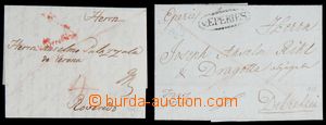119575 - 17833-1833 comp. 2 pcs of pre-philatelic folded letters with