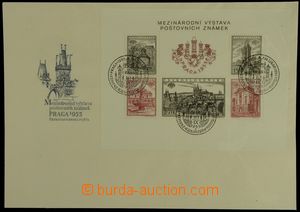 119580 - 1955 unofficial FDC with miniature sheet Pof.A853/857A, Exhi