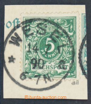 119653 - 1890 Mi.46aa, numeral value 5Pf dark green, CDS WESEL, exp. 