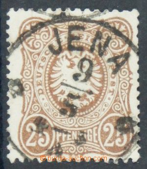 119654 - 1878 Mi.35b, German Eagle 25pf yellow-brown, CDS JENA, exp. 