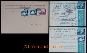 119692 - 1941-42 comp. 3 pcs of entires, 2x PC from that 1x uprated w