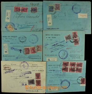 119693 - 1940-41 comp. 6 pcs of R summons court in/at Sarajevu, 3 pcs