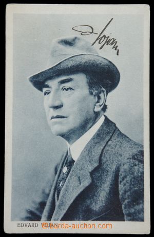 119848 - 1915 VOJAN Edward (1853–1920), Czech actor, signature on o