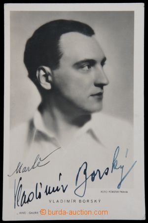 119849 - 1925 BORSKÝ Vladimír (1904–1962), Czech actor, signature