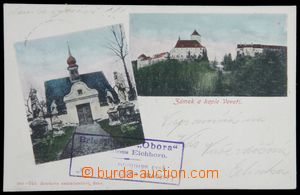 119928 - 1906 poštovna OBORA, kat. Geb.1817/1, fialové rámečkové