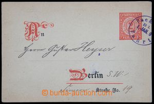 119961 - 1887 BERLIN  dopisnice v místě, DR PACKETFAHRT 1.JAN.87, z