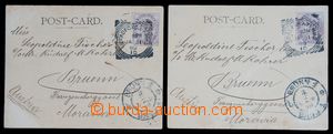 119965 - 1899 GREAT BRITAIN  sestava 2ks pohlednic  vyfr. zn. Mi.65 s