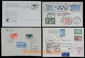 119968 - 1936 OLYMPIC GAMES  comp. 4 pcs of entires with motive of Ol