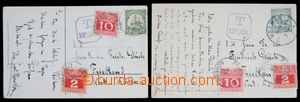 119971 - 1912 DEUTSCH-SÜDWESTAFRIKA  sestava 2ks pohlednic do Čech,