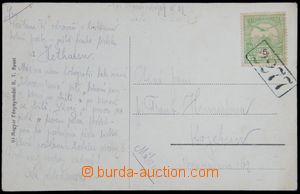 119990 - 1910? postcard to Moravia with numeral cancel 2277, accordin