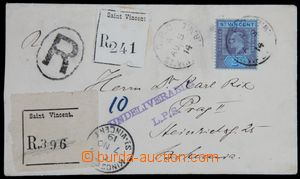 120050 - 1914 R-dopis do Prahy (adresát Rix) vyfr. zn. Mi.67, Edvard