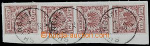 120071 - 1895 Mi.V50d, Německo 50Pf hnědá, 4ks na malém výstři