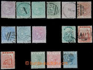 120221 - 1870-80 comp. 9 pcs of stamps, c.v.. SG.2 (hinged), 5 - used