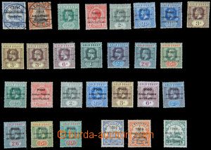 120245 - 1914-20 selection of 28 pcs of stamps with overprint, cat. G