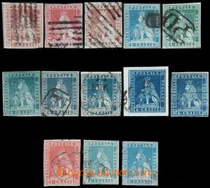 120246 - 1851-59 nice comp. 13 pcs of popular stamps issue Lion, cont