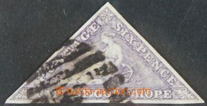 120252 - 1864 Mi.3II (SG.20), Trojúhelník 6P fialová, signováno F