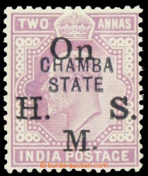 120299 - 1904 Mi.D18 (SG.O27), Přetisk CHAMBA STATE, kat. SG £4