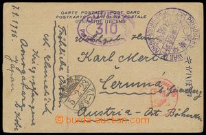 120329 - 1916 JAPAN / AONOGAHARA  violet round postmark on Ppc, POW c