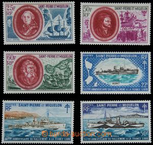 120401 - 1970-71 Mi.461-463, Personalities, 471-473, Ships; c.v.. 260