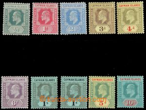 120448 - 1907 Mi.21-29 (SG.25-34), Edward VII., set 10 pcs of stamps,