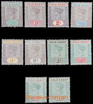 120468 - 1898 Mi.22-31 (SG.26-34), Královna Viktorie, kat. SG £
