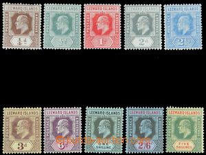 120481 - 1907 Mi.36-45, Edvard VII., kat. SG £110