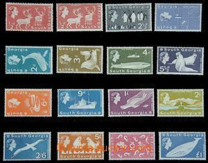120493 - 1963-69 Mi.9-23, 24; SG.1-16, Fauna, kat. SG £200