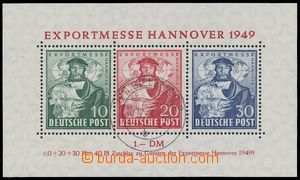 120561 - 1949 BIZONE  Mi.Bl.1, aršík Hannover, DR BIELEFELD 2/ 10.1
