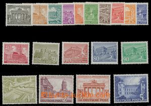 120604 - 1949 Mi.42-60, Berlin buildings, complete set, c.v.. 750€,