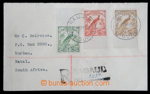 120690 - 1936 R-dopis do Durbanu (Jižní Afrika) vyfr. zn. Mi.65, 67
