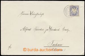 120711 - 1899 dopis adresovaný do Tachova na knížete Alfreda Windi