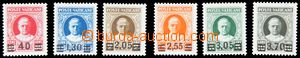 120732 - 1934 Mi.39-44, přetisk na zn. Papež Pius XI., hodnota 3,70