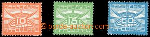 120775 - 1921 Mi.102-104, Airmail, c.v.. 220€, superb