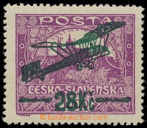 120796 - 1920 Pof.L3A, I. letecké provizorium 28Kč/1000h, zoubková