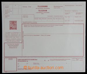 120835 - 1939 CTU1a, Telegram, clear and unfolded blank form with per
