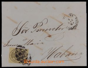 120937 - 1860 folded letter from Spanish period, franked with. servic