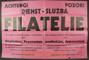 121048 - 1940 PHILATELY  Bohemian and Moravian German - Czech poster 