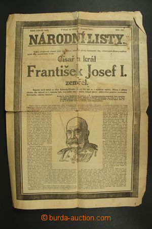 121108 - 1916 noviny Národní politika ze dne 22.11.1916 s informac