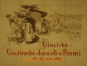 121119 - 1936 VINAŘSTVÍ  plakát pro Vinařské vavřinecké slavno
