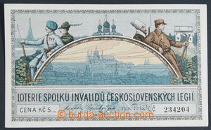 121135 - 1921 ČSR I.  los loterie Spolku invalidů Československýc