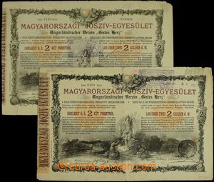 121165 - 1919 ČSR I.  sestava 2ks maďarských losů s úředním ra