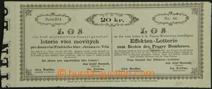 121166 - 1867 AUSTRIA  ticket of raffle in support of completion cath
