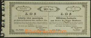 121168 - 1867 AUSTRIA  ticket of raffle in support of completion cath