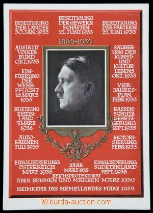 121280 - 1939 Hitler, fotoportrét (foto Hoffmann); nepoužitá, lehc