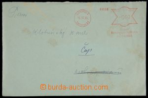 121370 - 1935 CARPATHIAN RUTHENIA  letter franked by meter stmp Distr