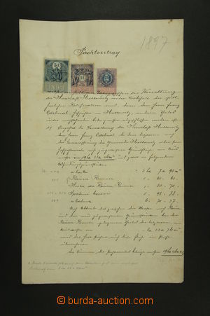 121435 - 1895 AUSTRIA-HUNGARY  additionally mixed franking, lease con