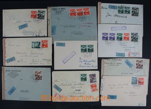 121486 - 1941-44 collection 10 pcs of airmail entires, from that 2x a