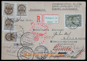 121519 - 1942 R-lístek do Protektorátu na faru v Holešově, žádo