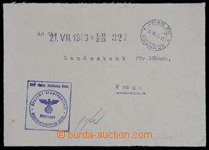 121558 - 1943 GESTAPO PRAGUE  letter without franking in the place, C