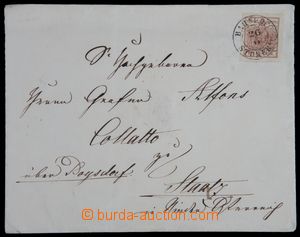 121593 - 1850 dopis vyfr. zn. Mi.4, I. emise 6Kr, DR BAHNHOF-STOKERAU